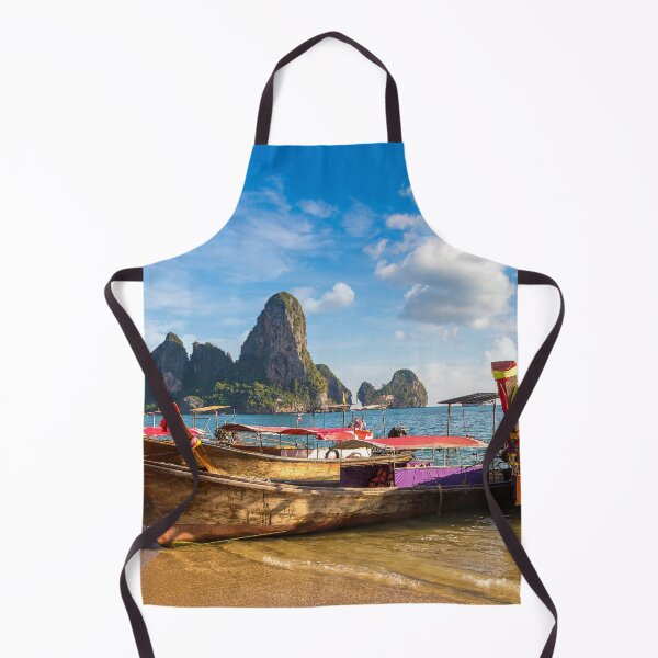 Item preview, Traditional Long Tail Boat On Railay Beach Krabi Thailand designed and sold by JTS STORE.