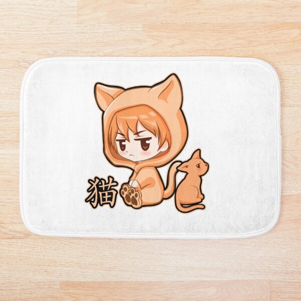 Chibi Kyo Cat Zodiac Fruits Basket Bath Mat