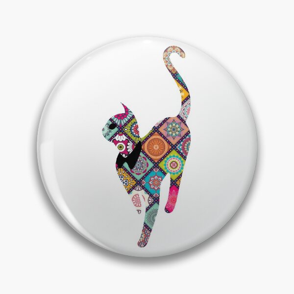 Item preview, Floral Cat in Flowers Popoki 602 designed and sold by VinBasis.