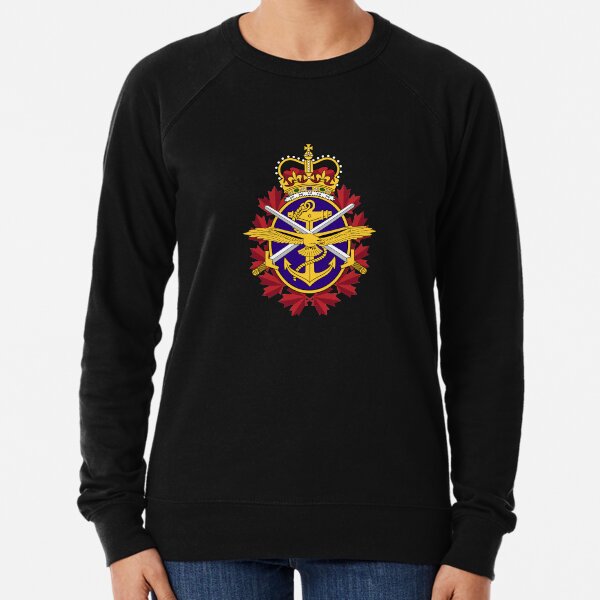 Canadian Armed forces coat of arms flag Lightweight Sweatshirt