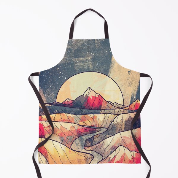 Item preview, Retro river mountains designed and sold by Swadeillustrations.