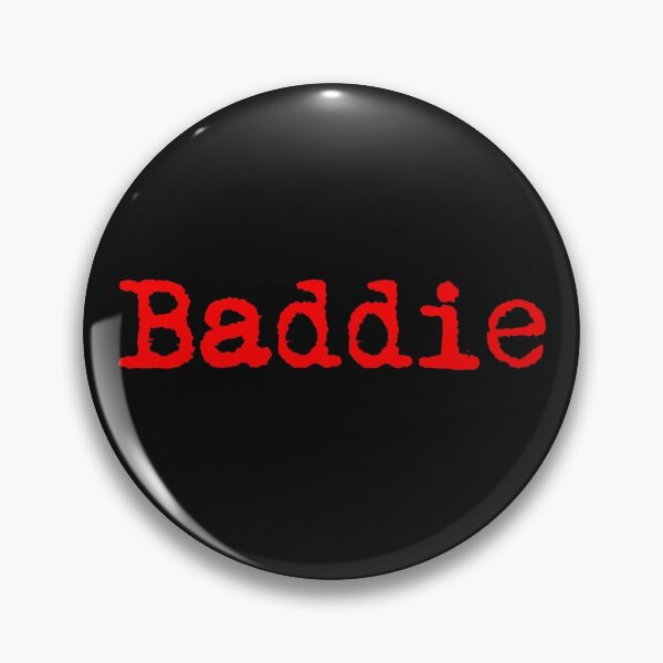 Item preview, Baddie. Typewriter simple text red designed and sold by AmongOtherThngs.