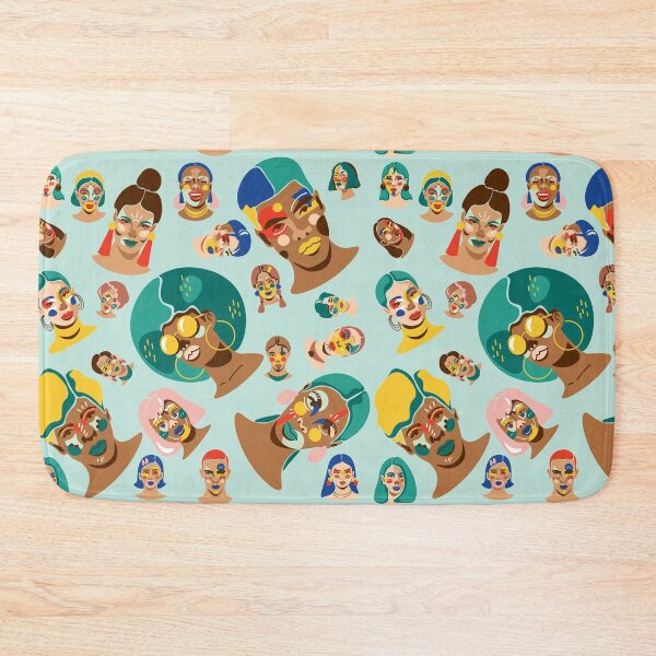 Item preview, Abstract Beautiful Faces Pattern/Print designed and sold by House of Hartz by: Dominique11.