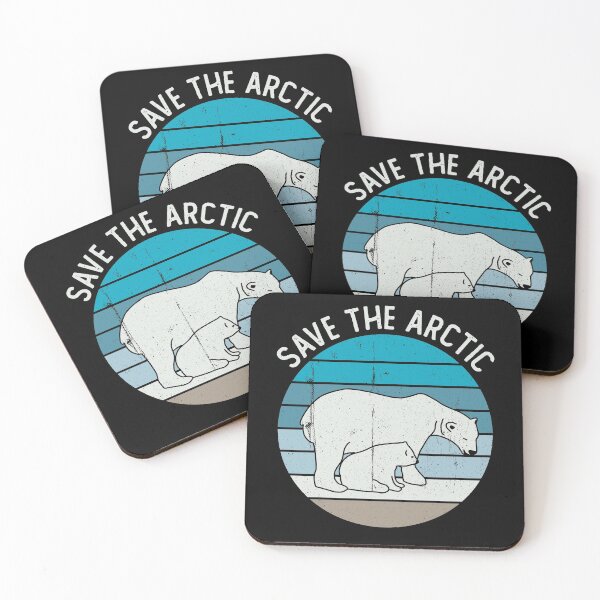 Item preview, Save The Arctic with Polar Bears Vintage Gift designed and sold by JokeGysen.