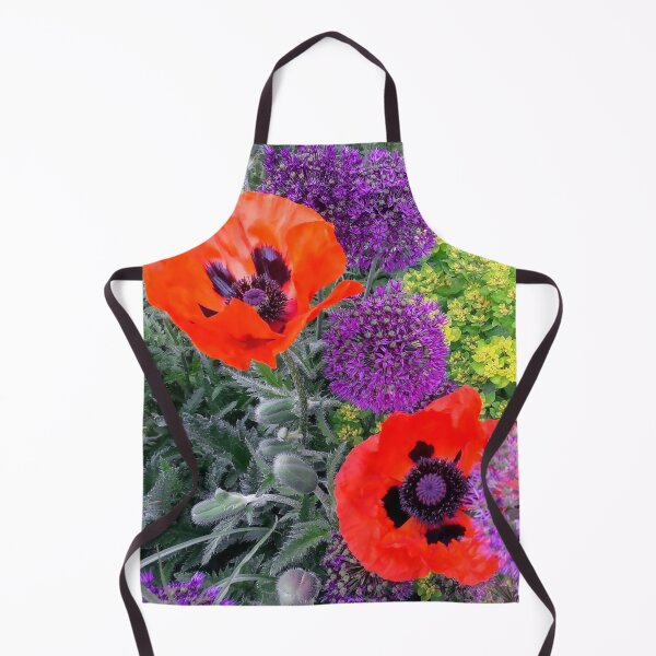 Artikelvorschau, Rote Mohnblumen und Alium Schöne Blumen Blumen entworfen und verkauft von Tanja Dianova.