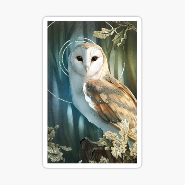 December Owl Sticker