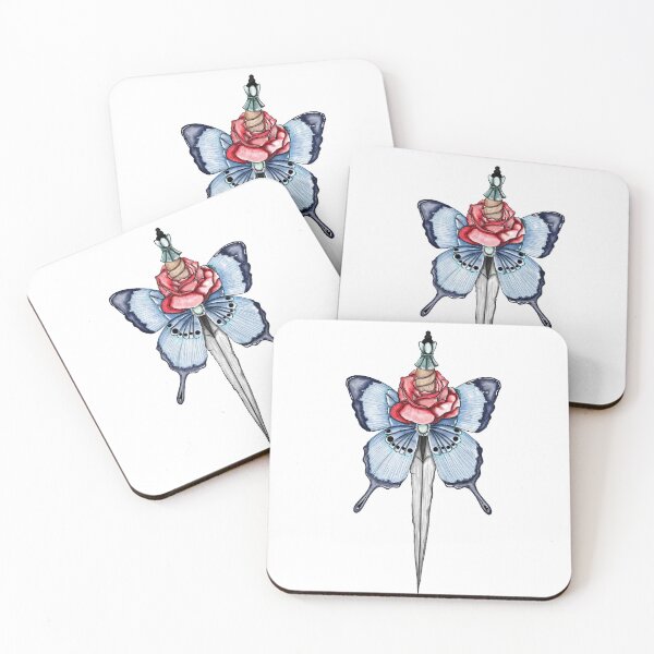 Item preview, Butterfly Dagger Tattoo Design  designed and sold by emassketches.