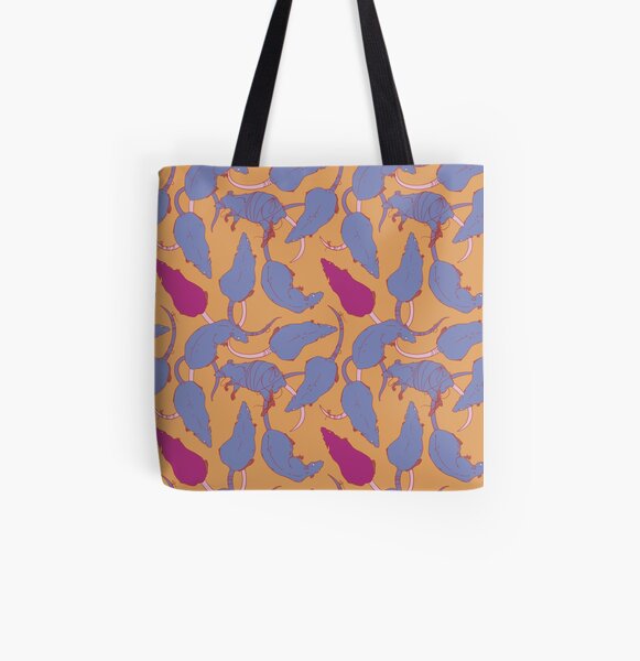 RATS PATTERN (Plum) All Over Print Tote Bag