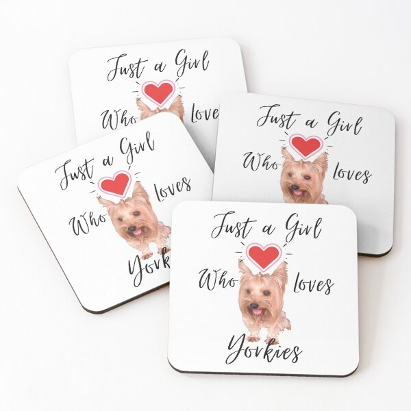 Item preview, Just a Girl Who Loves Yorkies designed and sold by dalypdesign.