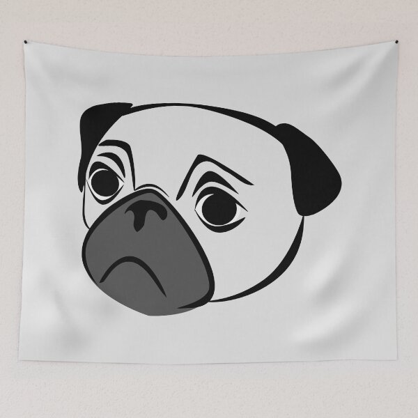 Item preview, Pug Face designed and sold by WoldsLincs.