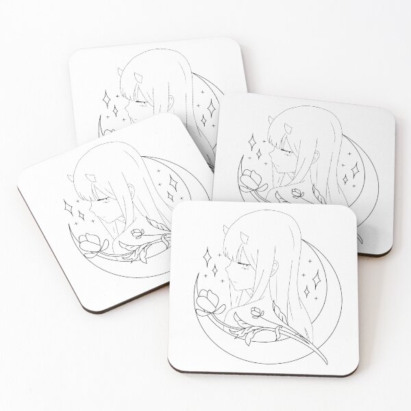 Item preview, ZeroTwo Darling in the FranXX B&W designed and sold by Kura97.