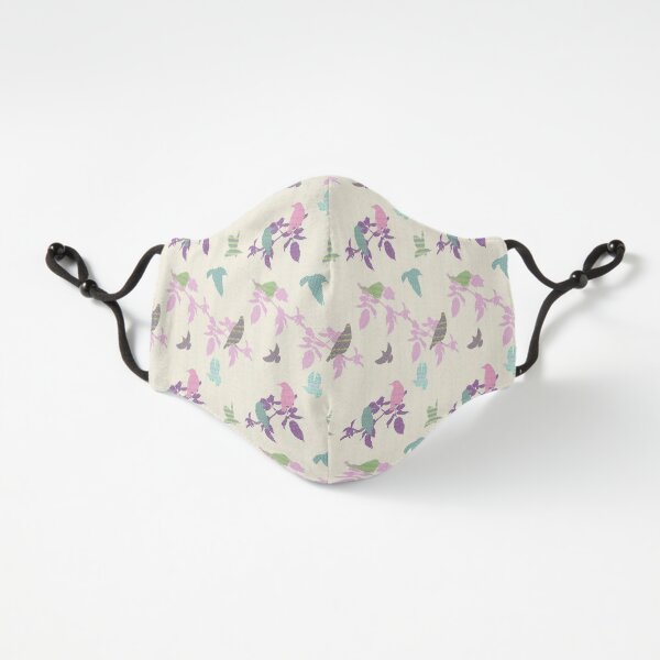 Shetland Starling - pink/purple leafs Fitted 3-Layer