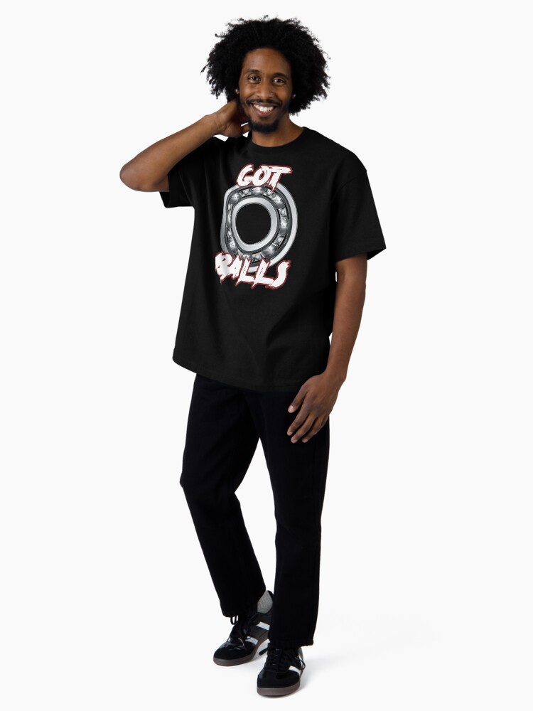 Thumbnail 4 of 7, Oversized T-Shirt, Mechanic T-shirt - Got Balls designed and sold by Box102.