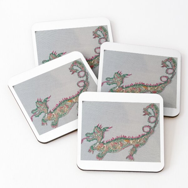 Item preview, Chinese Dragon in Freestyle Machine Embroidery designed and sold by Kriscraft.