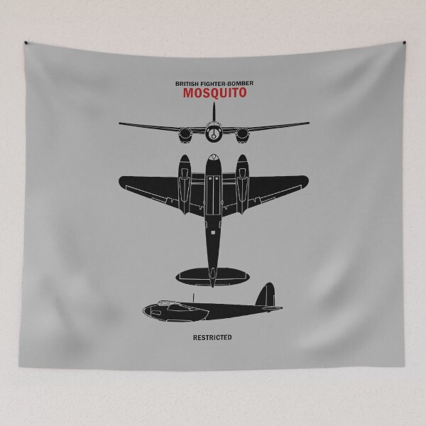 Item preview, WW2 Mosquito Identification Chart designed and sold by rogue-design.