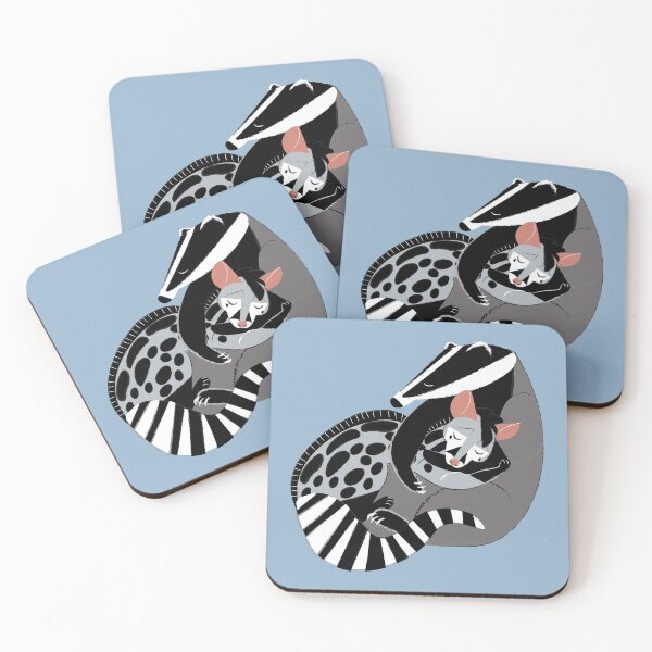 Item preview, Love 365 Need a hug badgers and genets designed and sold by belettelepink.