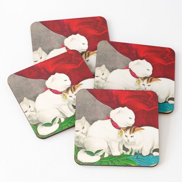 Item preview, gatos lindos blancos designed and sold by Semiyoos.