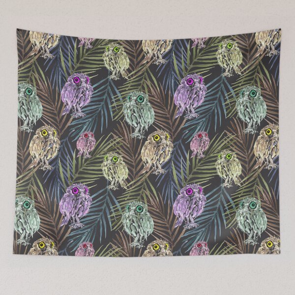 Item preview, Night owls pattern design designed and sold by EarthyPlanty.