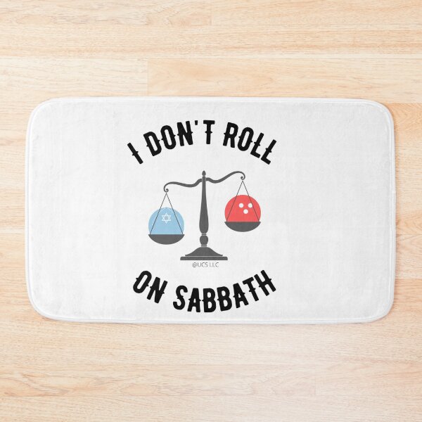 Item preview, I don't Roll on Sabbath - Funny scales (Black)  © UCS LLC designed and sold by Hedgen-Shirts.