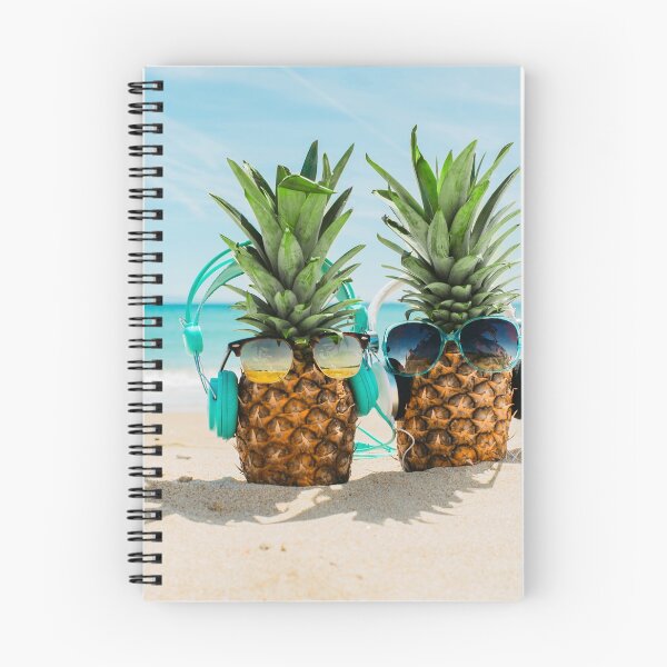 Item preview, Cool Pineapples Wearing Headphone On the Beach designed and sold by JTS STORE.