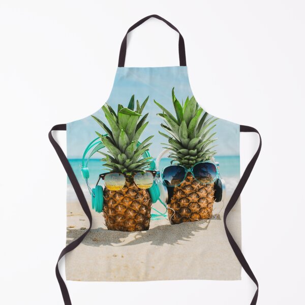 Item preview, Cool Pineapples Wearing Headphone On the Beach designed and sold by JTS STORE.