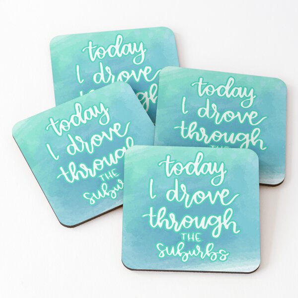 Item preview, Today I drove through the suburbs | Text designed and sold by designdroplet.