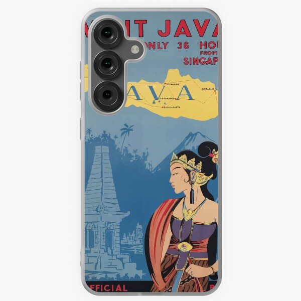 Item preview, Vintage Travel Poster Java Indonesia designed and sold by DesignTool.