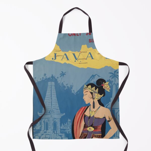 Item preview, Vintage Travel Poster Java Indonesia designed and sold by DesignTool.