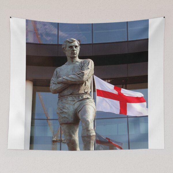 Item preview, Bobby Moore Statue England Flag Wembley Stadium designed and sold by AndyEvansPhotos.