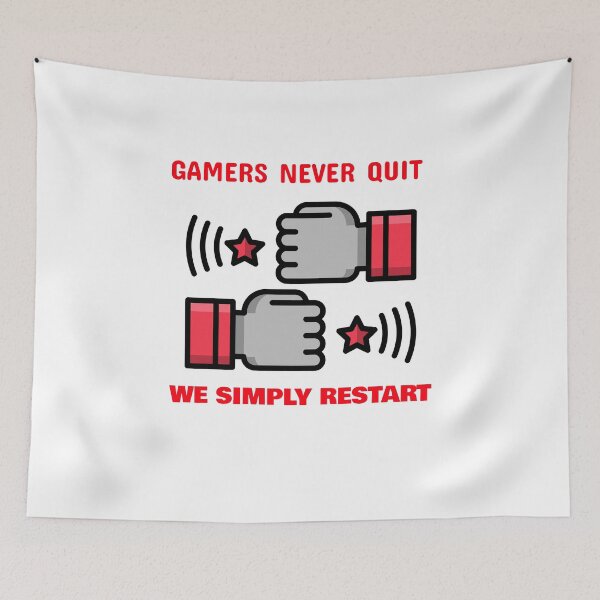 Item preview, Gamers Never Quit We Simply Restart designed and sold by The Full Cart.