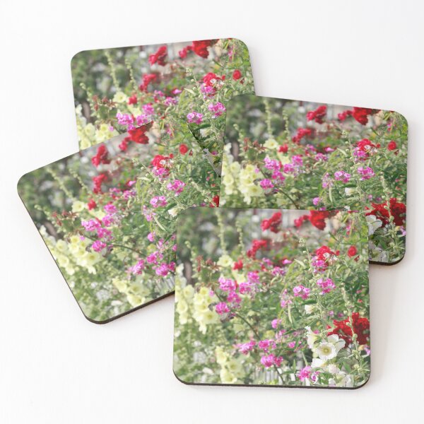 Item preview, Hollyhock, hollyhock, hollyhock, flower, blossom, fence, garden fence, colorful designed and sold by Torsten  Krüger.