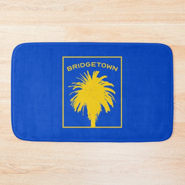 Item preview, Bridgetown Barbados Palm Tree Silhouette in Yellow designed and sold by ClickForMore.