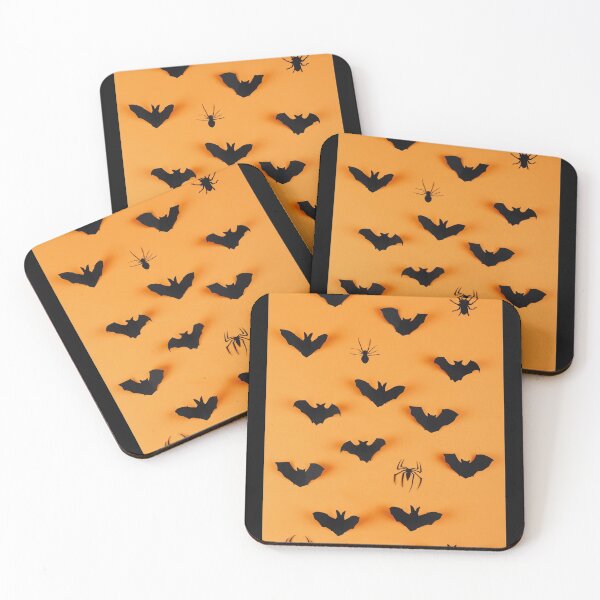 Item preview,  Bats and Spiders on Orange Background designed and sold by ILHAMI.
