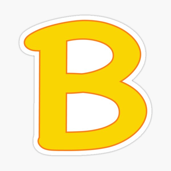 "alphabet B" Sticker For Sale By Cineartist | Redbubble