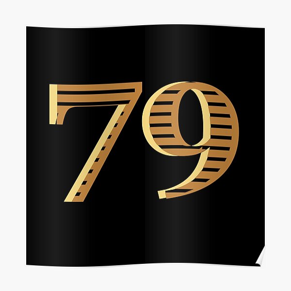 Gold Number 71 Seventy One Best Birthday Gift For Grandma Poster For Sale By Kiwwwi Redbubble