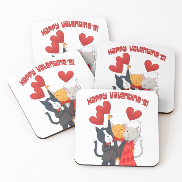 Item preview, HAPPY VALENTINE'S WITH KITTEN CUTHBERT AND FRIENDS designed and sold by kittencuthbert.