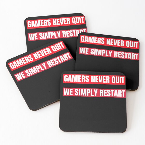 Item preview, Gamers Never Quit We Simply Restart designed and sold by The Full Cart.