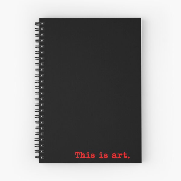 Item preview, This is art. Typewriter simple text red designed and sold by AmongOtherThngs.