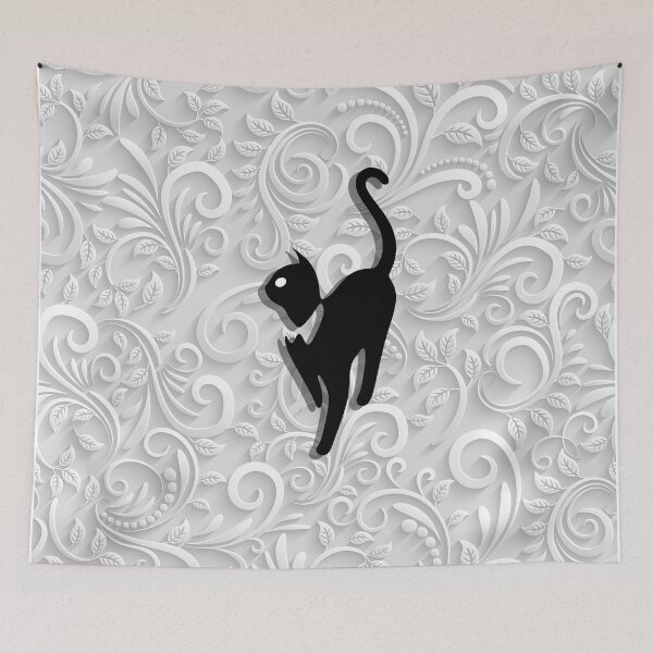 Item preview, Floral Cat in Flowers Popoki 604 designed and sold by VinBasis.