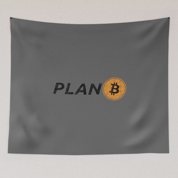 Item preview, Plan B, Bitcoin, crypto, cryptocurrency, BTC, mBTC, hodl designed and sold by boom-art.
