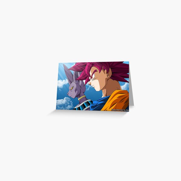 Cartes De Vœux Sur Le Theme Dragon Ball Super Redbubble