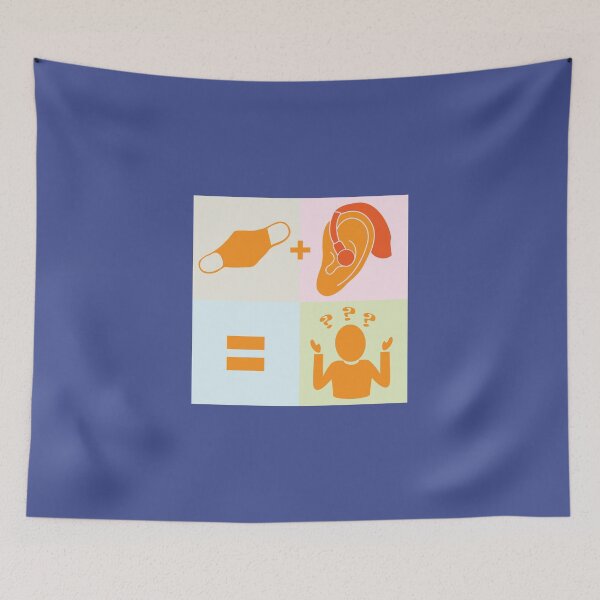 Item preview, Masks and Hearing Impairment in Color designed and sold by shaunshirts.