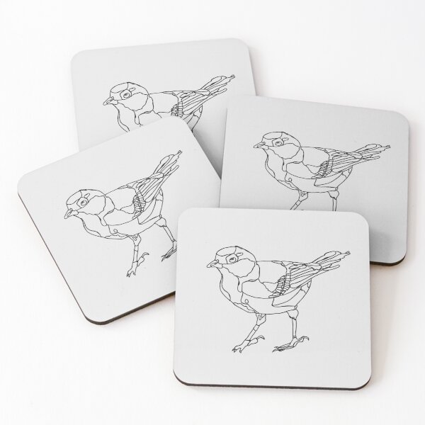 Item preview, little bird line art  designed and sold by The Red Shop.
