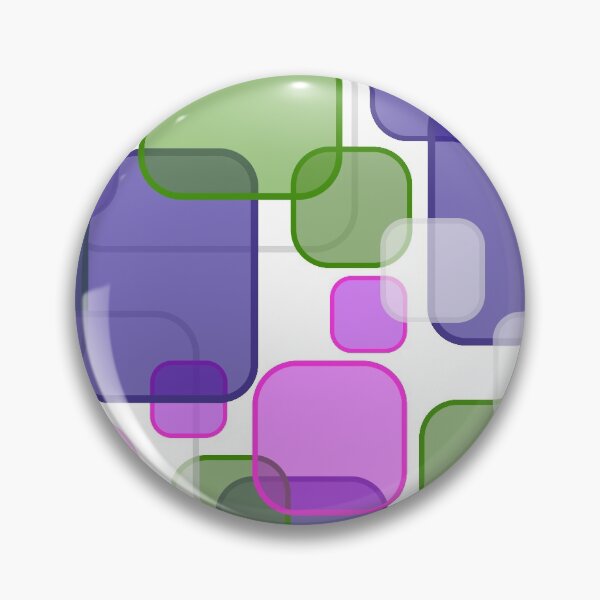 Item preview, Retro Square Bubbles - Purple, Pink and Green designed and sold by Quooki.