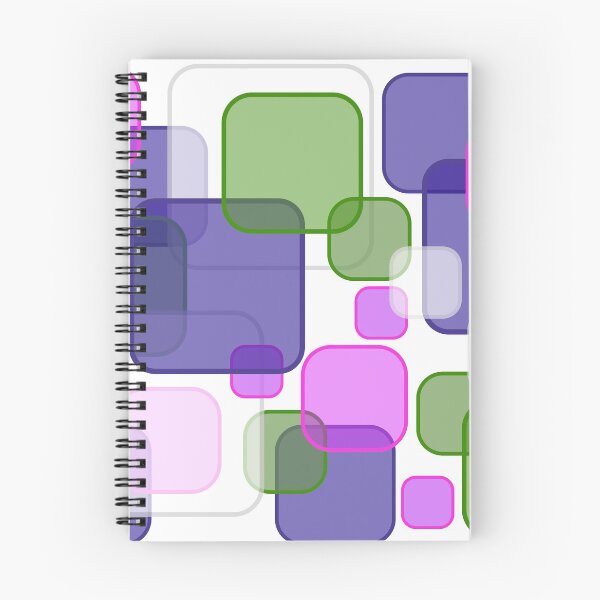 Item preview, Retro Square Bubbles - Purple, Pink and Green designed and sold by Quooki.