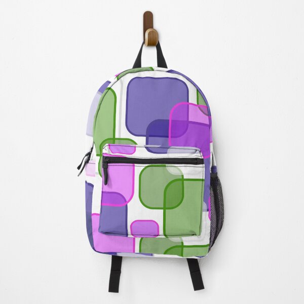 Item preview, Retro Square Bubbles - Purple, Pink and Green designed and sold by Quooki.