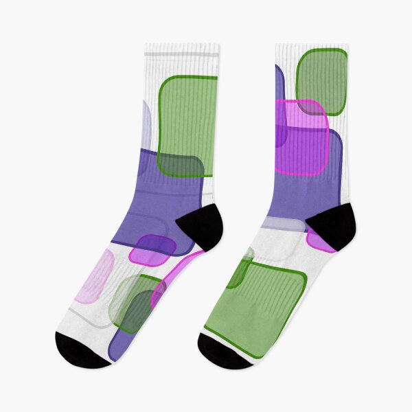 Item preview, Retro Square Bubbles - Purple, Pink and Green designed and sold by Quooki.