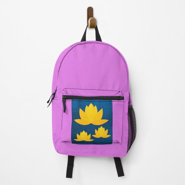 Item preview, Three yellow lotuses in blue background designed and sold by ThamaraiSelvi.