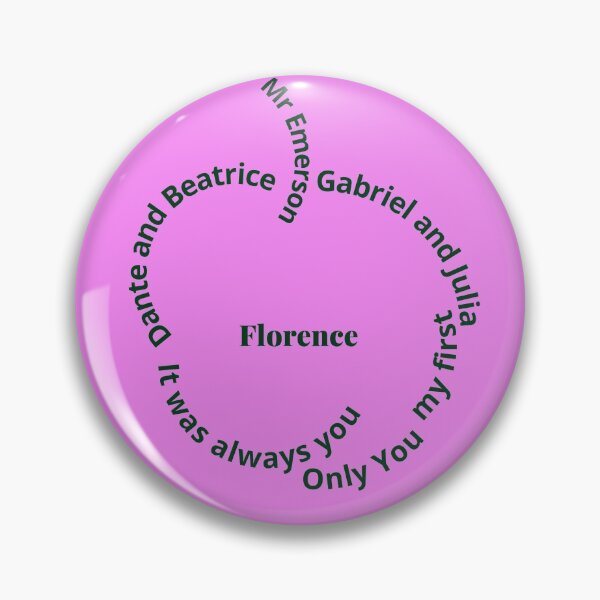 Item preview, Typographic Apple of Love Relationship of Dante and Beatrice Depicted in Gabriel's Inferno designed and sold by HopeMerc.