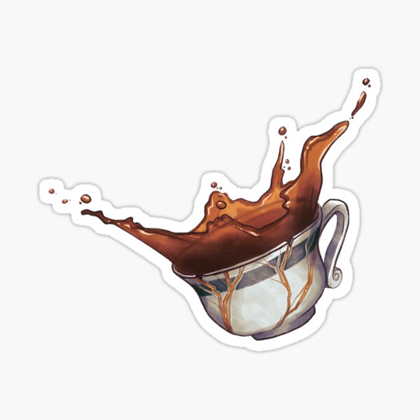 Kintsugi Teacup Sticker